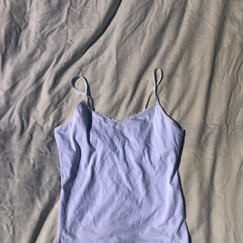 white camisole with lace